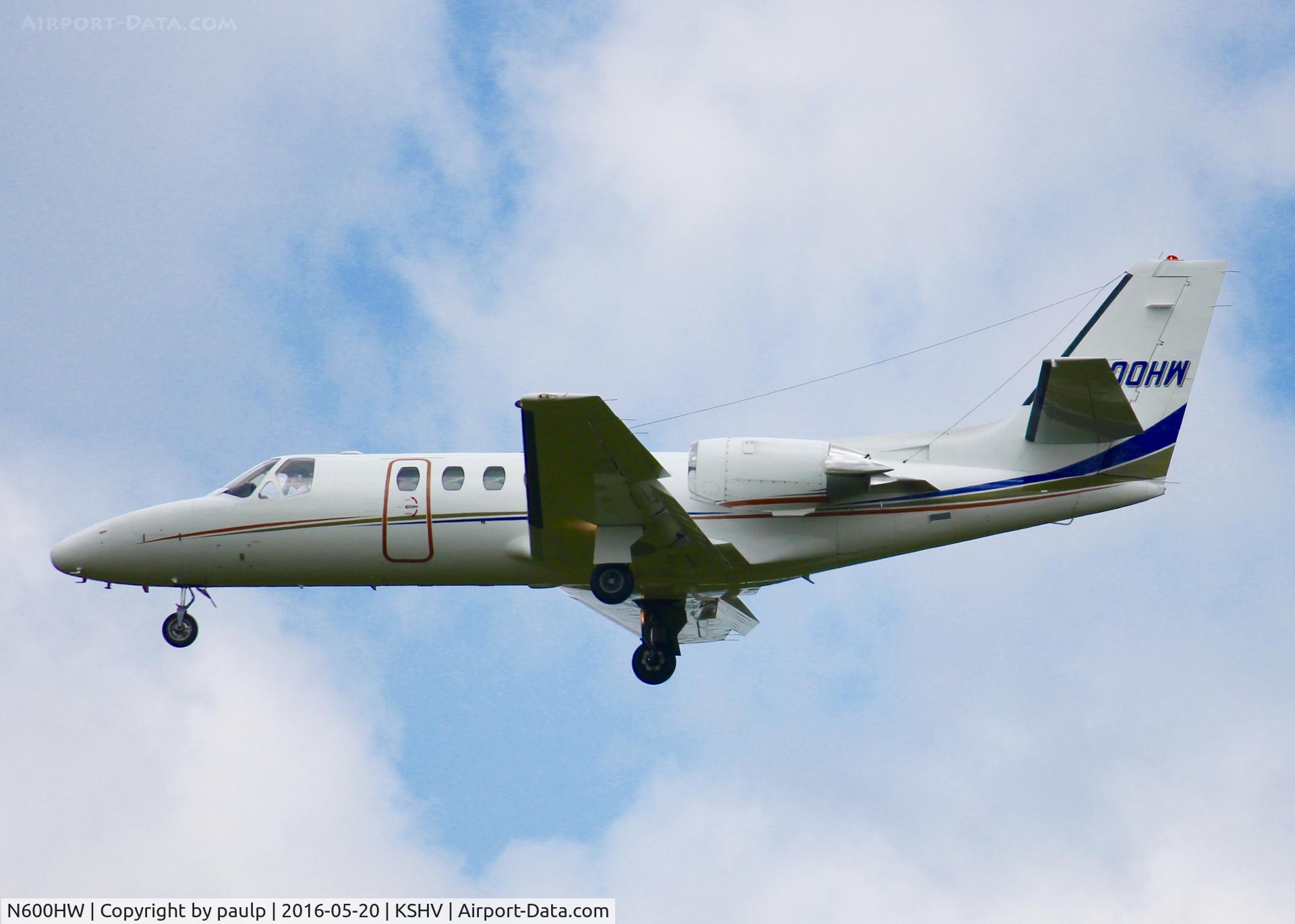 N600HW, 1983 Cessna 550 C/N 5500479, At Shreveport Regional.