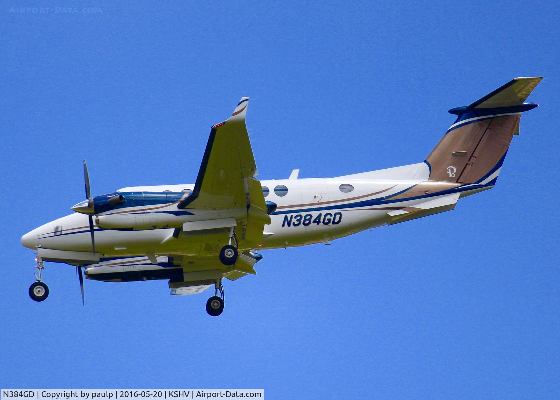 N384GD, Hawker Beechcraft 350 King Air (B300) C/N FL-706, At Shreveport Regional.