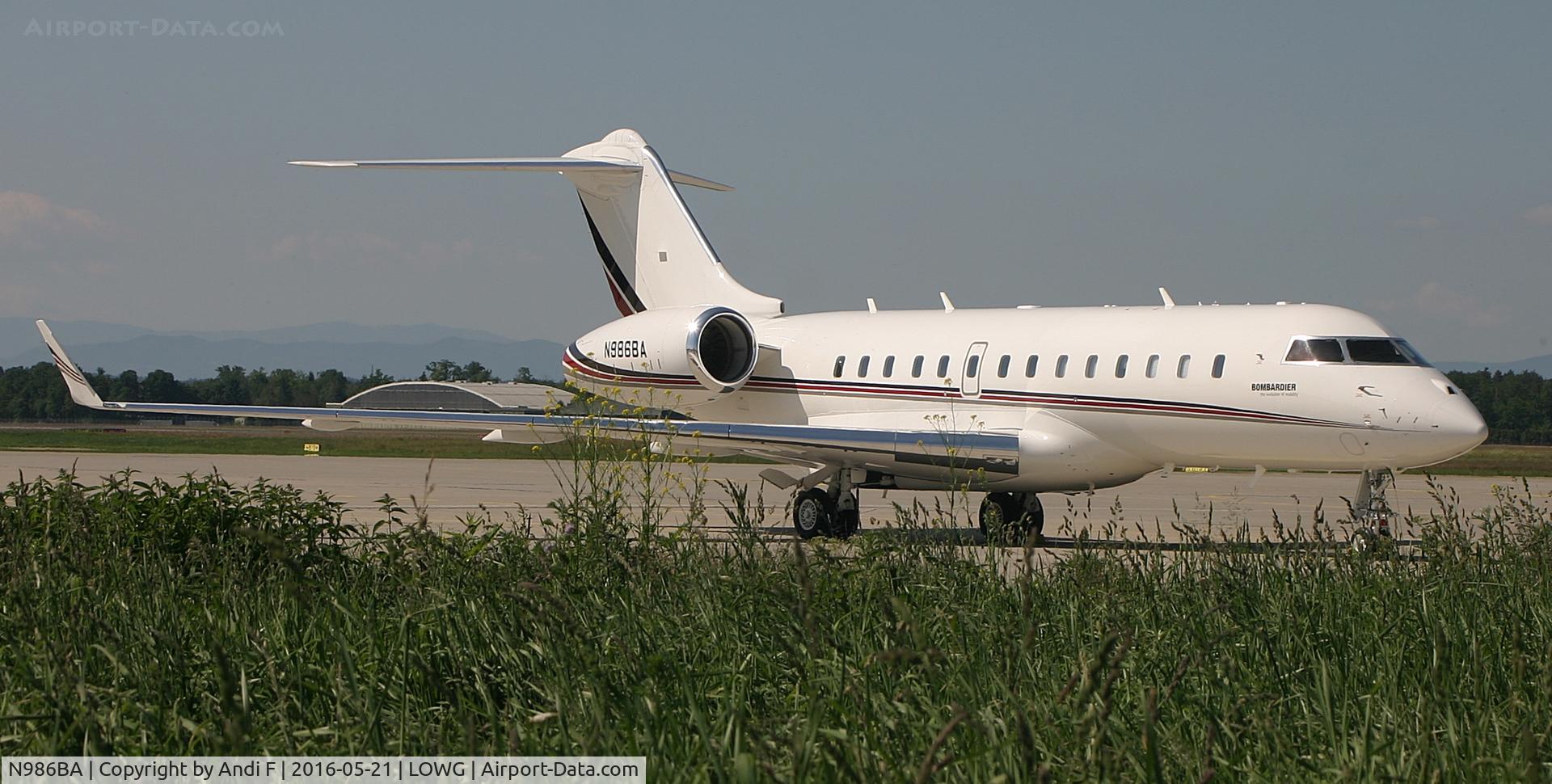 N986BA, 2012 Bombardier BD-700-1A11 Global 5000 C/N 9498, Millrock Aviation BD-700-1A11 Global 5000