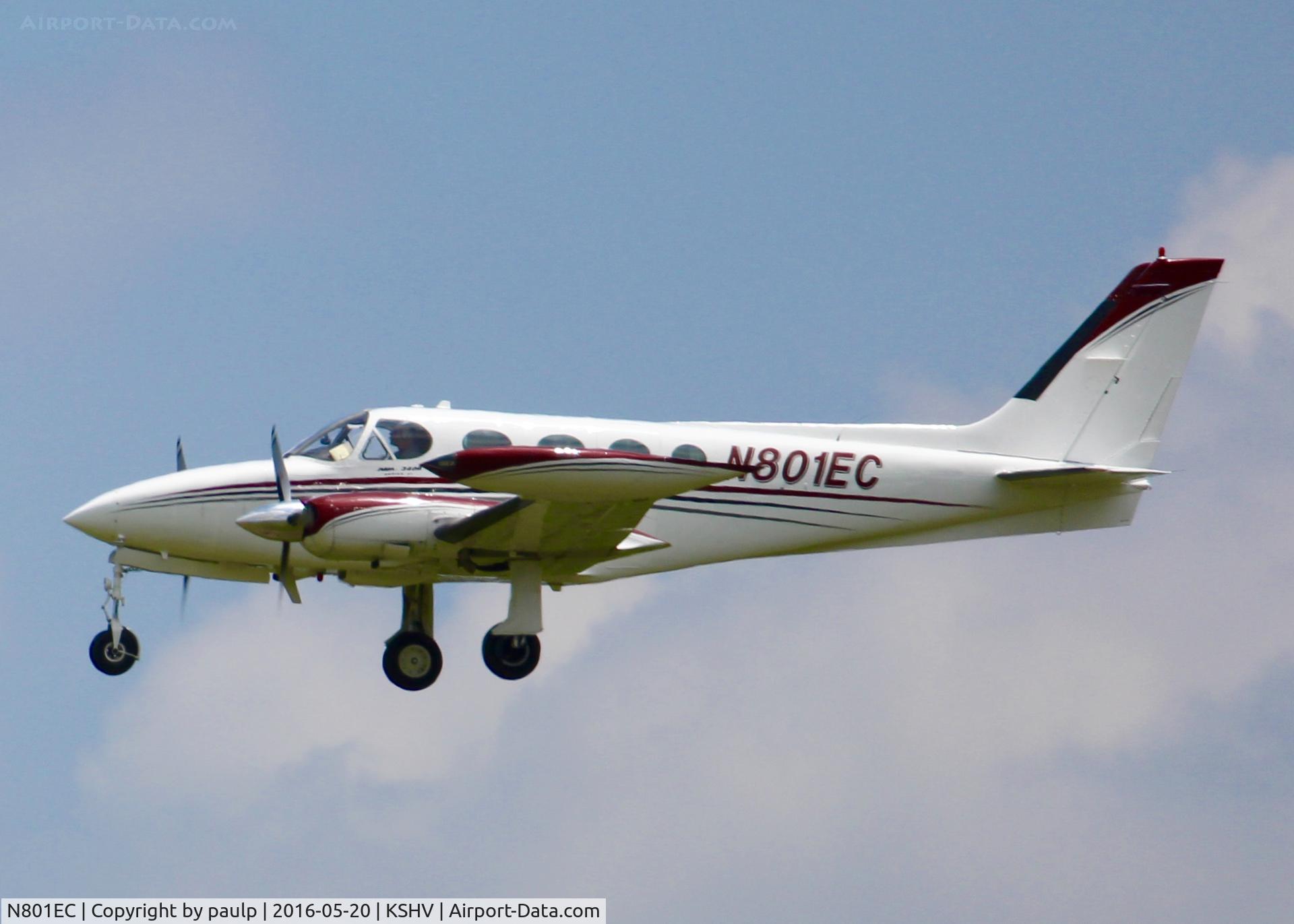 N801EC, Cessna 340A C/N 340A0312, At Shreveport Regional.