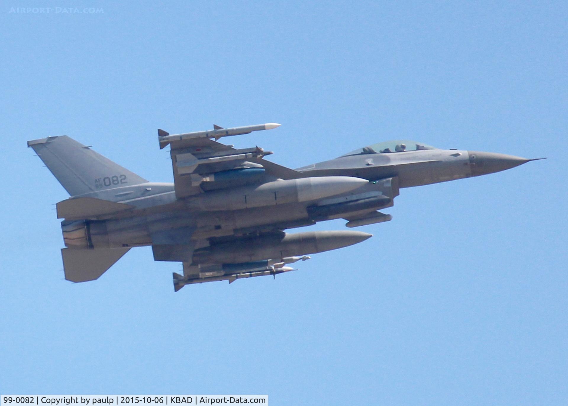 99-0082, 1999 Lockheed Martin F-16CJ Fighting Falcon C/N CC-217, At Barksdale Air Force Base.