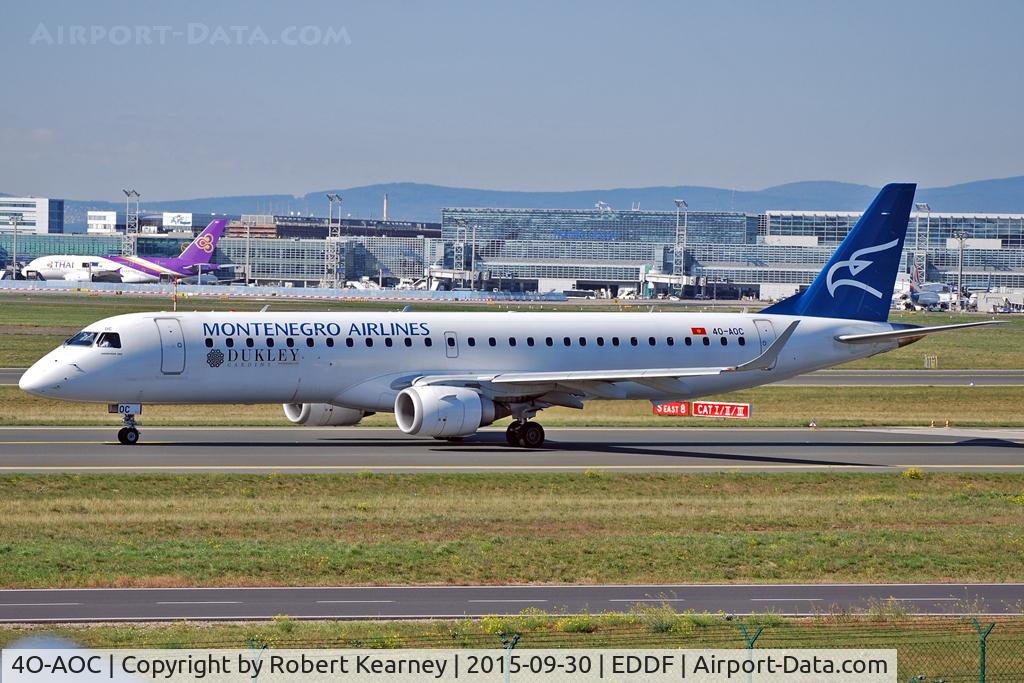 4O-AOC, 2010 Embraer 195LR (ERJ-190-200LR) C/N 19000358, Taxiing out for departure