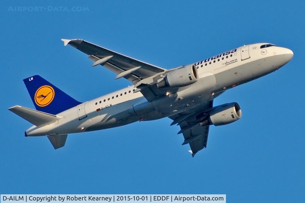 D-AILM, 1997 Airbus A319-114 C/N 694, Climbing out of EDDF
