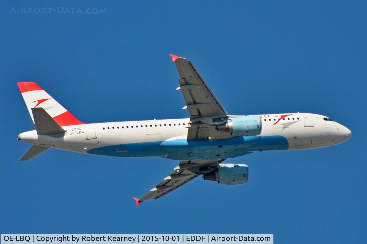 OE-LBQ, 1999 Airbus A320-214 C/N 1137, Climbing out of EDDF
