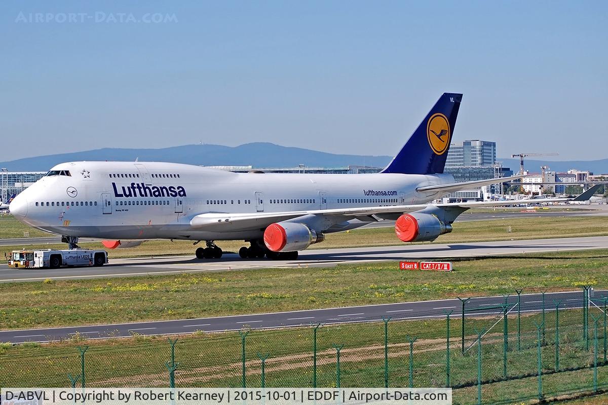 D-ABVL, 1992 Boeing 747-430 C/N 26425, On tow around to remote parking