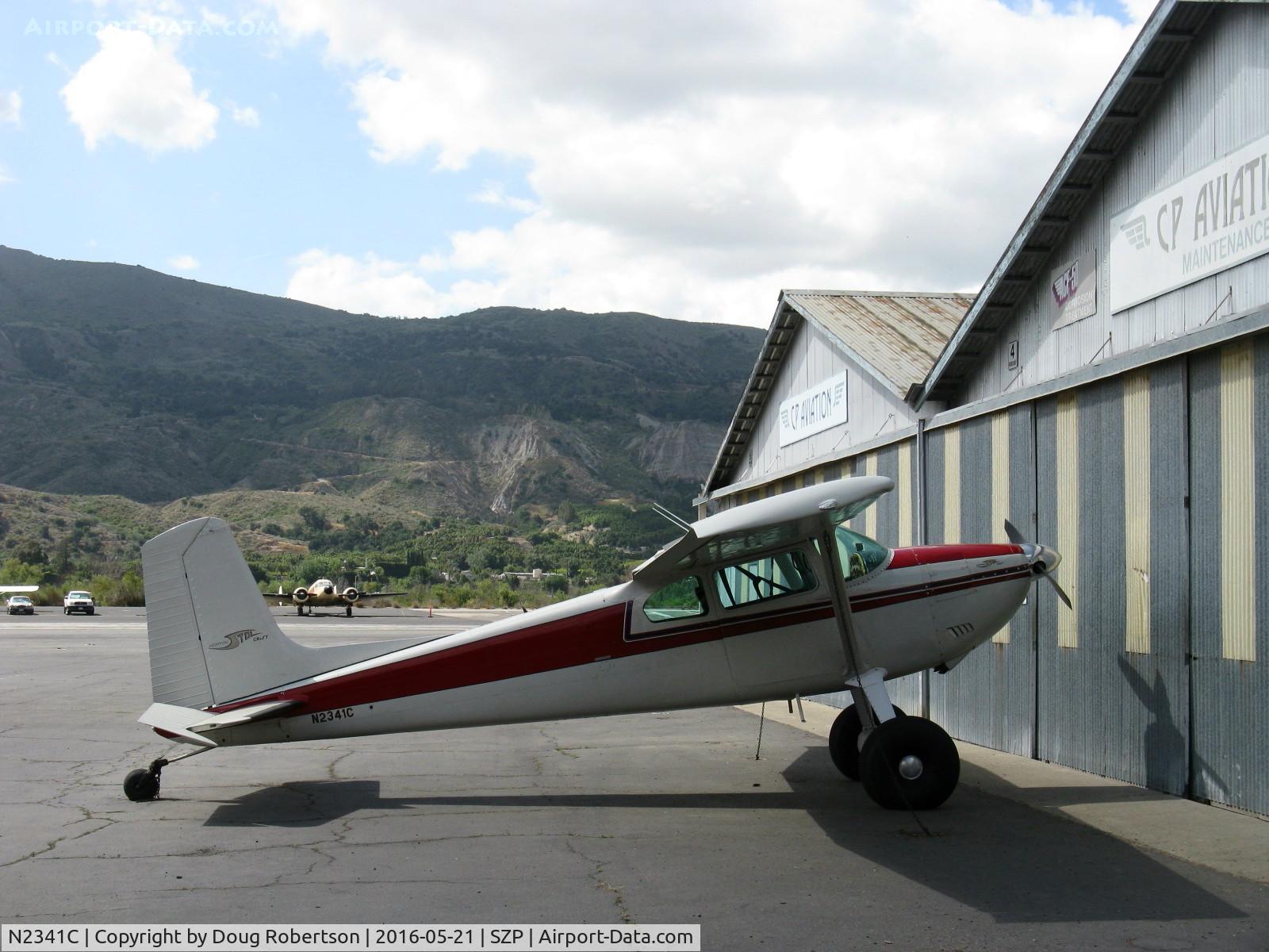 N2341C, 1953 Cessna 180 C/N 30641, 1953 Cessna 180, Continental O-470-A 225 Hp with Horton STOL Mod by STC, note vortex generators on vertical stabilizer