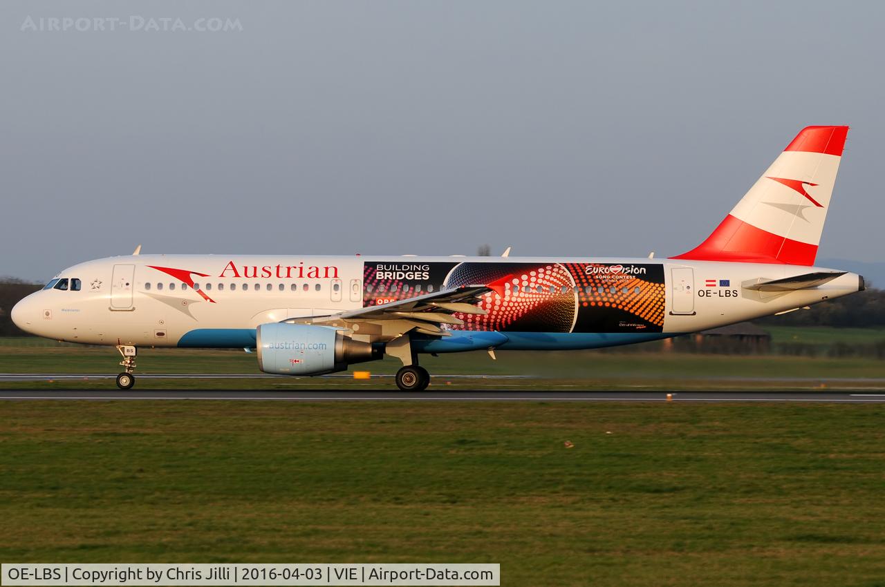 OE-LBS, 2000 Airbus A320-214 C/N 1189, Austrian Airlines