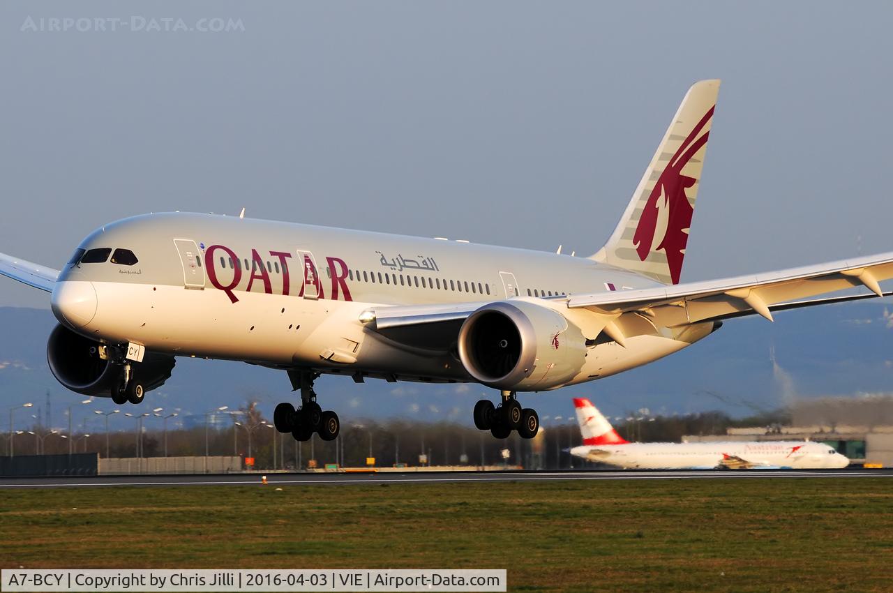 A7-BCY, 2015 Boeing 787-8 Dreamliner C/N 38343, Qatar Airways