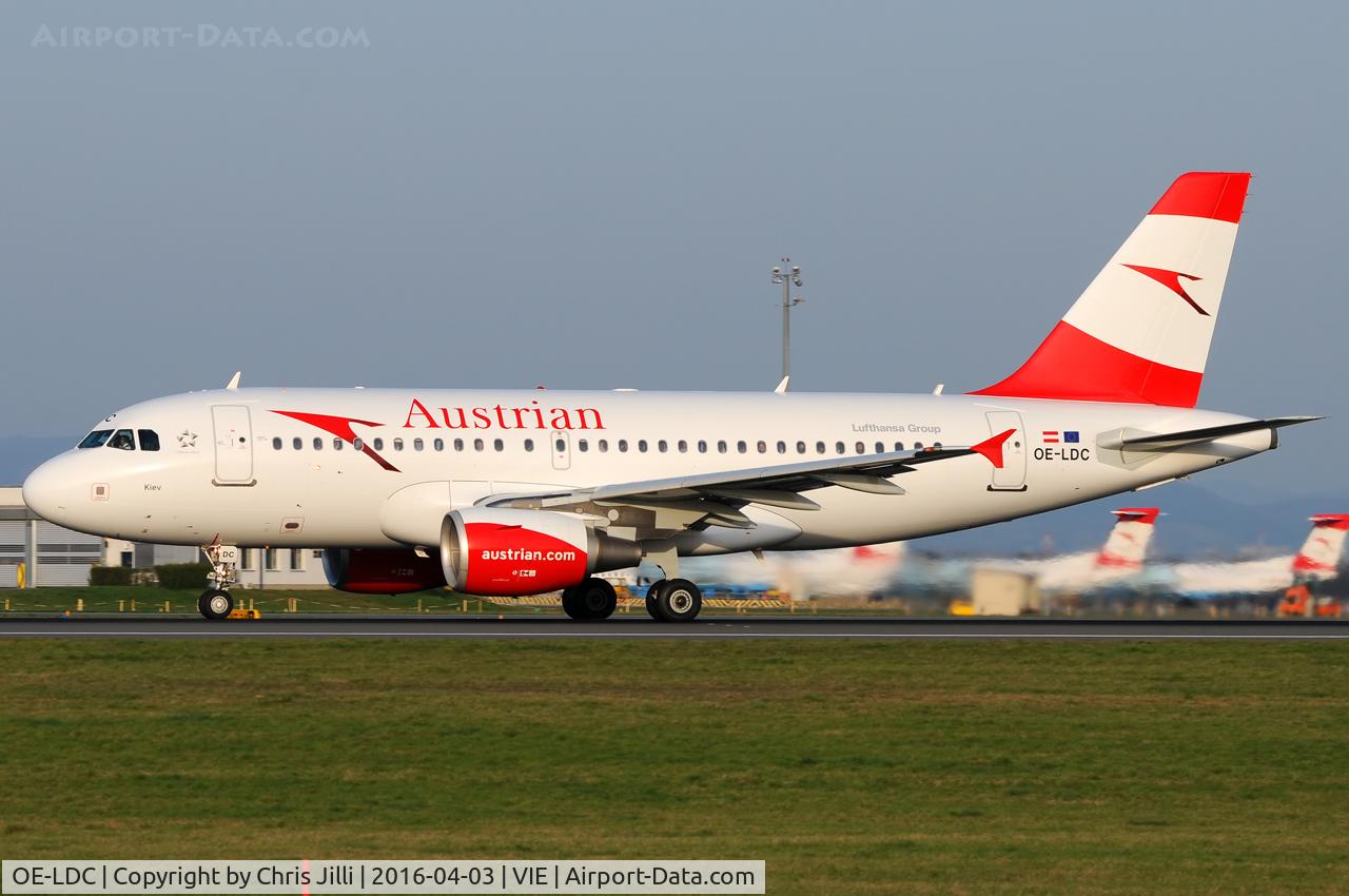 OE-LDC, 2004 Airbus A319-112 C/N 2262, Austrian Airlines