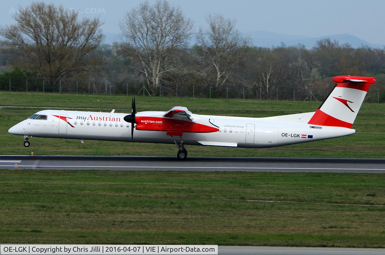 OE-LGK, 2009 De Havilland Canada DHC-8-402Q Dash 8 C/N 4280, Austrian Airlines