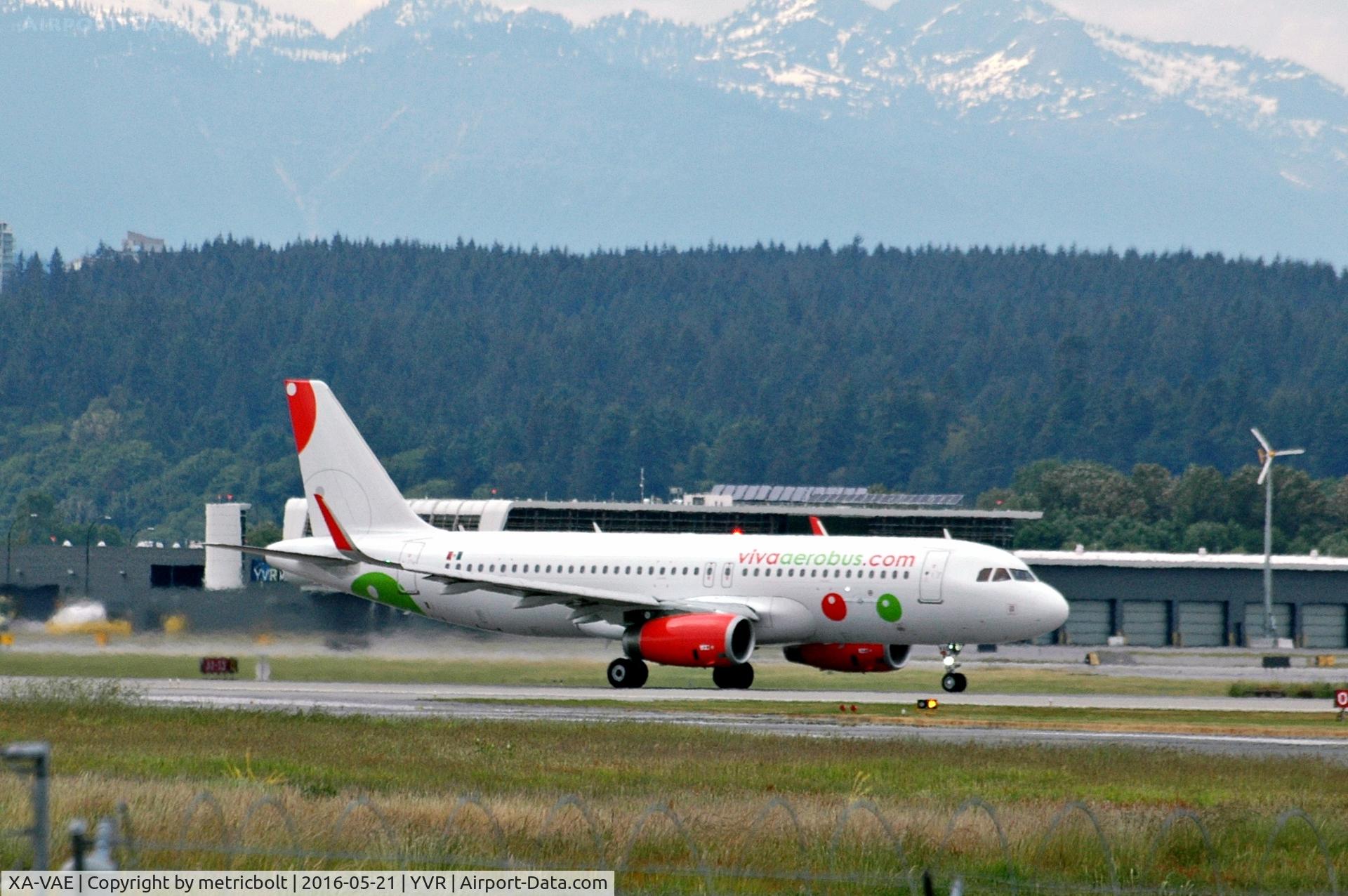 XA-VAE, 2015 Airbus A320-232 C/N 6602, Charter departure from YVR