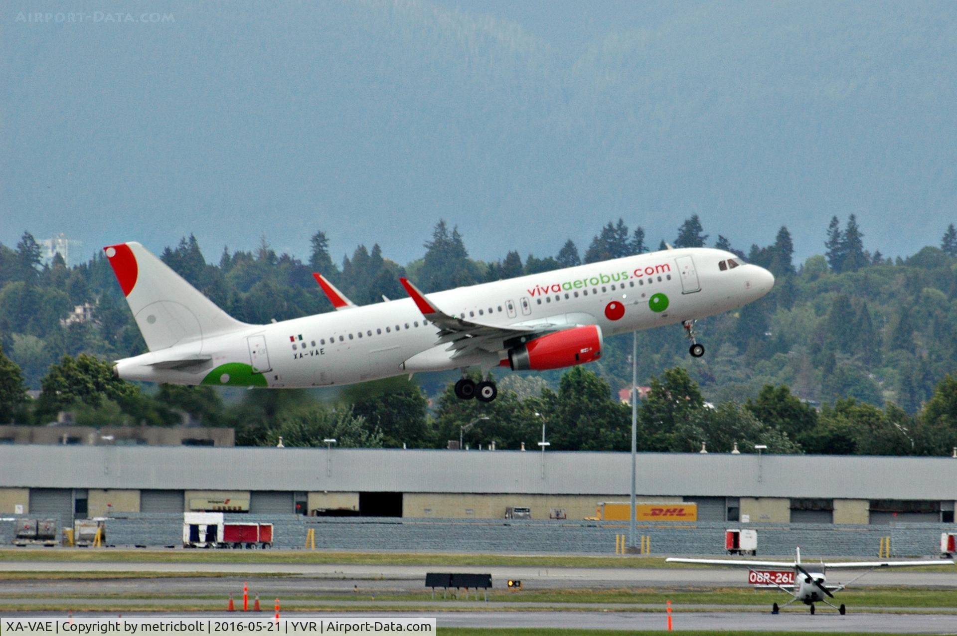 XA-VAE, 2015 Airbus A320-232 C/N 6602, Charter departure from YVR