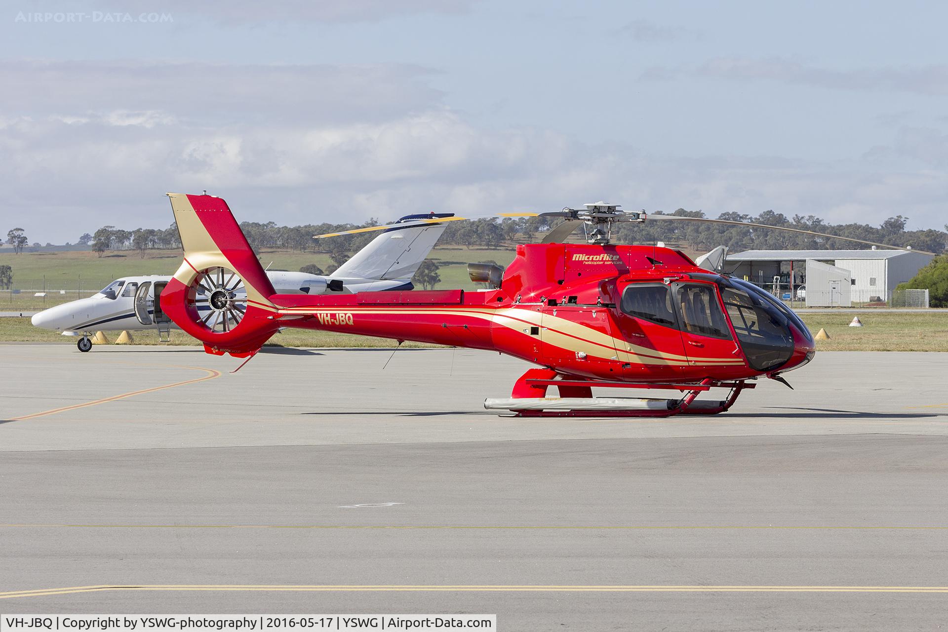 VH-JBQ, 2013 Eurocopter EC-130T-2 C/N 7762, Microflite Helicopter Services (VH-JBQ) Eurocopter EC130 T2 Ecureuil at Wagga Wagga Airport.