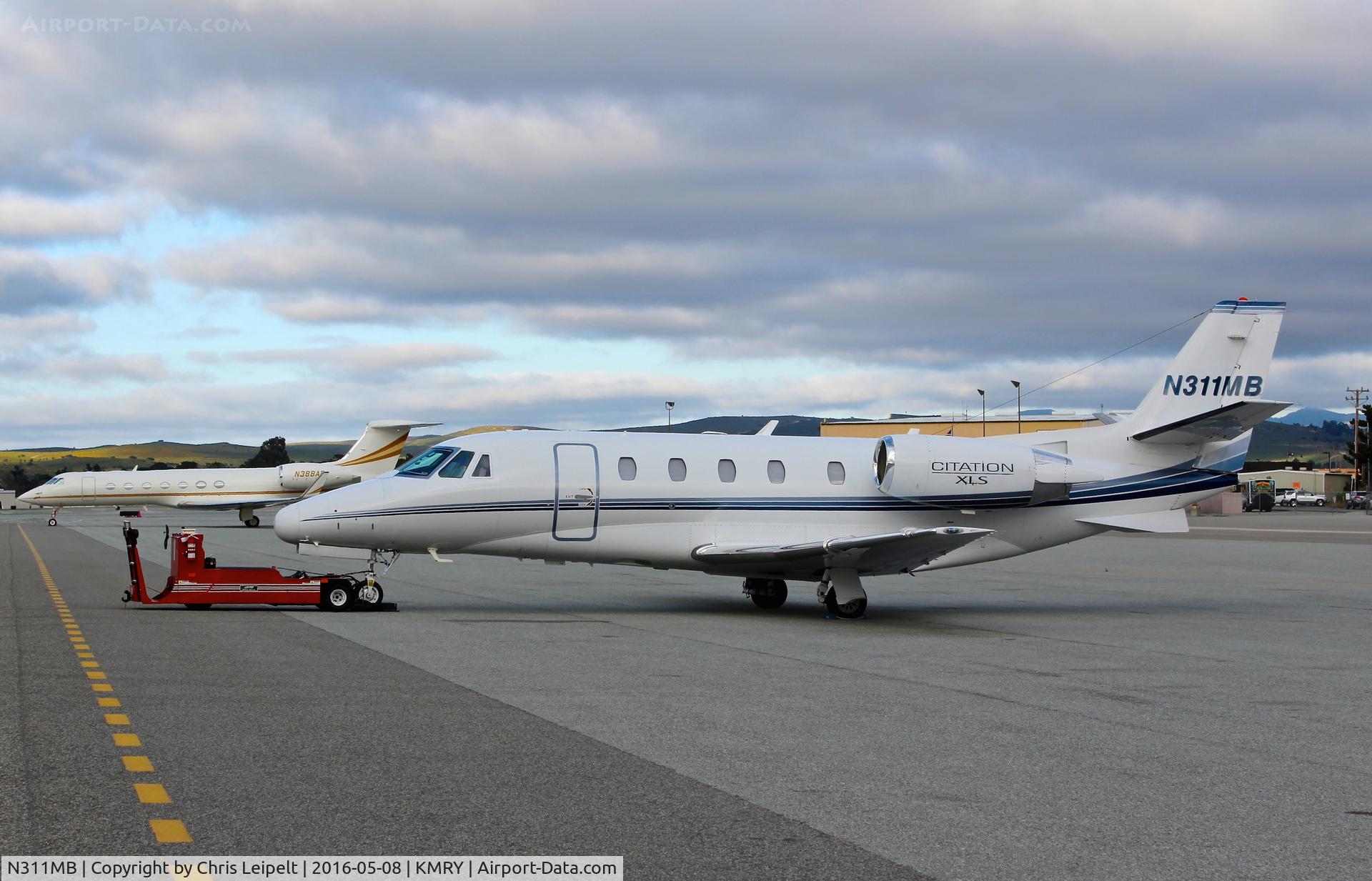 N311MB, 2008 Cessna 560XL Citation  XLS C/N 560-5770, BP Logistics LLC (Claremont, CA) 2008 Cessna 560XL parked on the ramp at the Monterey Regional Airport, Monterey, CA.
