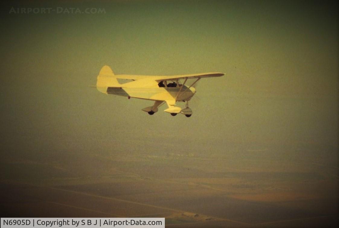 N6905D, 1957 Piper PA-22-150 Tri-Pacer C/N 22-4832, 05D on a flight to Lake Pillsbury, Calif.
