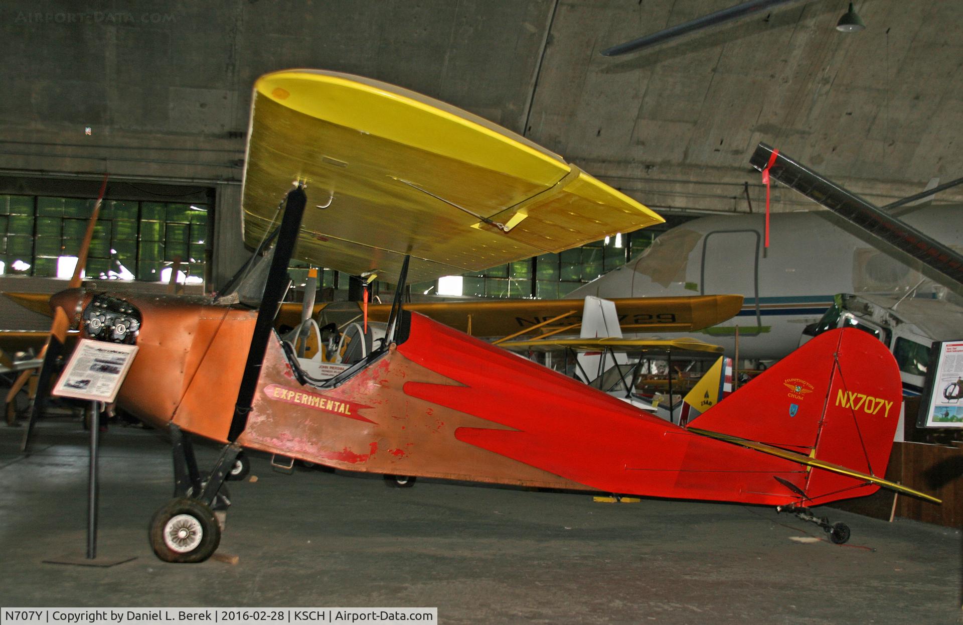 N707Y, 1980 Stockwell CHUM C/N 1, This little guy was built in 1980.  Very nice aircraft!  Seen at the Empire State Aerosciences Museum.
