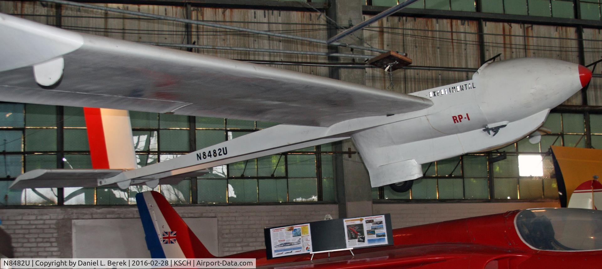 N8482U, Rensselar Polytechnic Inst RP C/N SN1, Experimental sailplane built at RPI.  The Rensselaer RP-3 is on display at the New York State Museum.