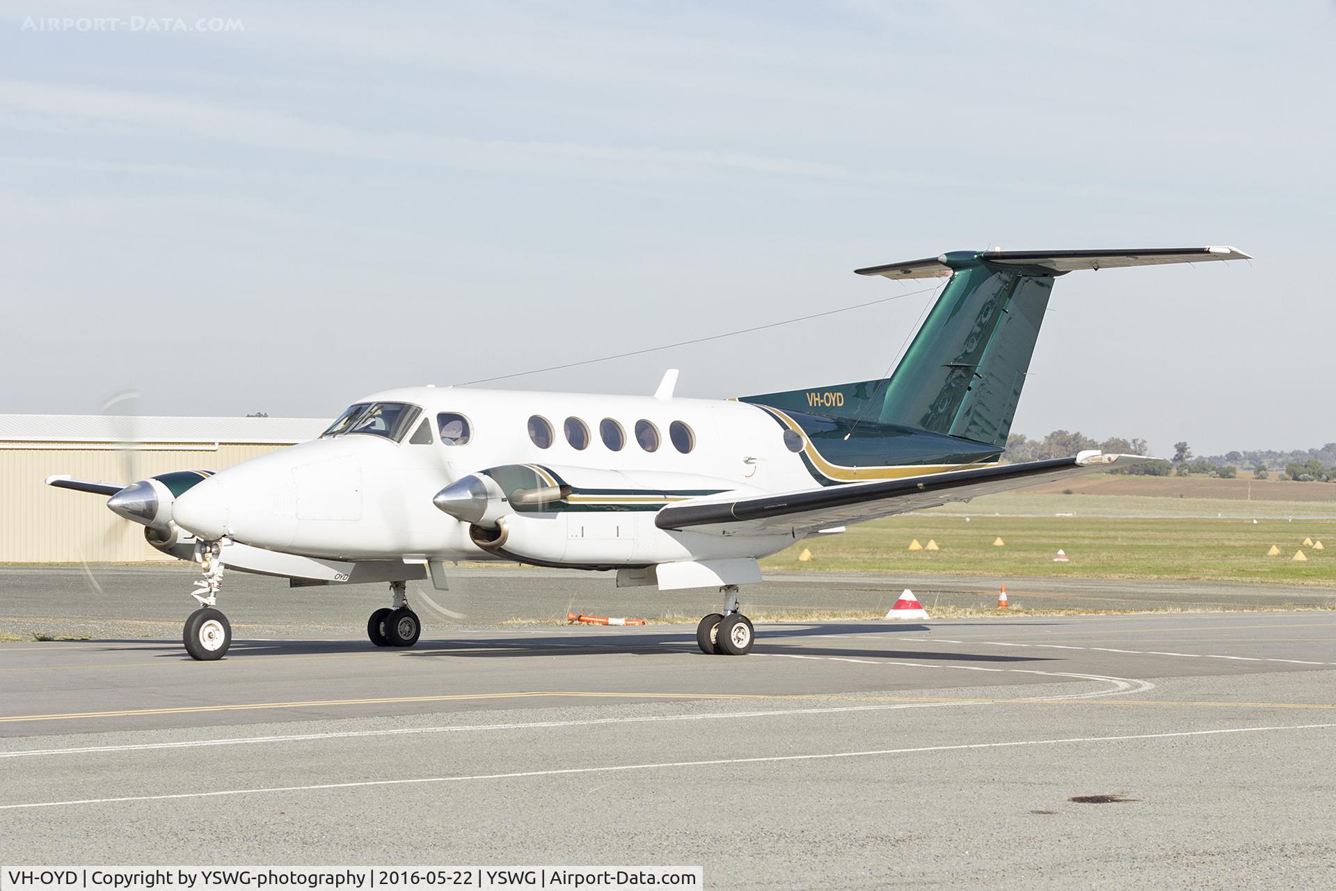 VH-OYD, 1982 Beech B200 King Air C/N BB-1041, Beech B200 King Air (VH-OYD) at Wagga Wagga Airport.