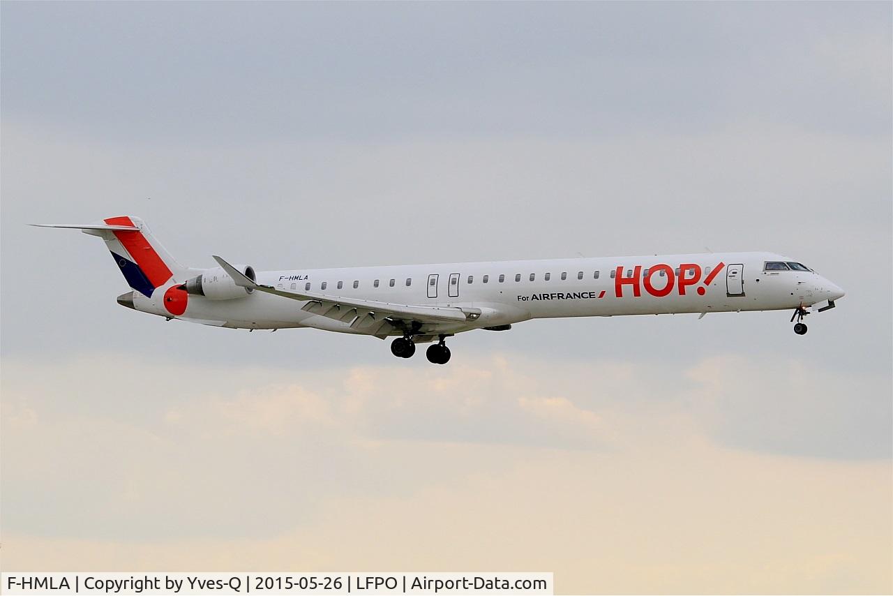 F-HMLA, 2010 Bombardier CRJ-1000EL NG (CL-600-2E25) C/N 19004, Bombardier CRJ-1000EL NG, Short approach rwy 06, Paris-Orly airport (LFPO-ORY)