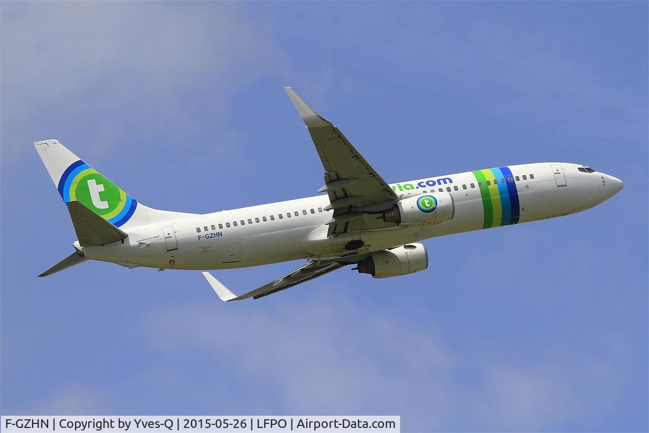 F-GZHN, 1999 Boeing 737-85H C/N 29445, Boeing 737-85H, Take off Rwy 08, Paris-Orly Airport (LFPO-ORY)