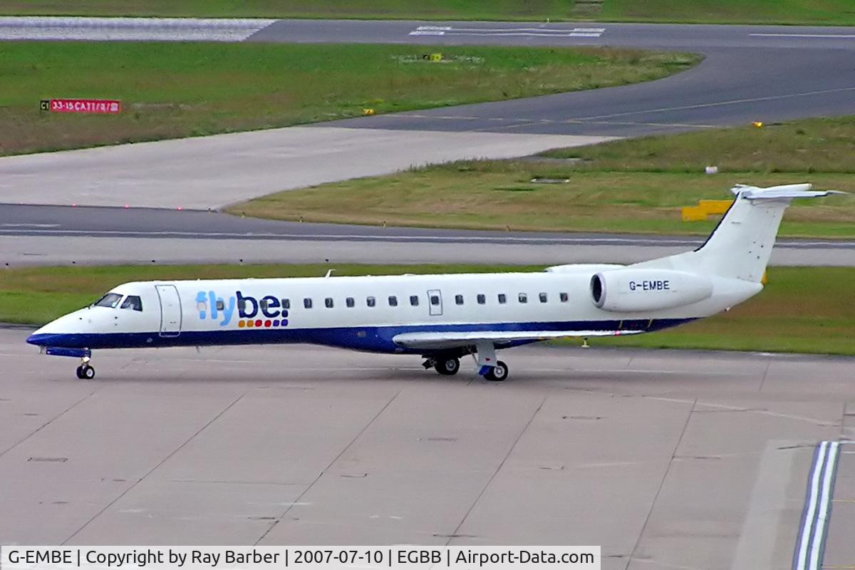 G-EMBE, 1998 Embraer EMB-145EU (ERJ-145EU) C/N 145042, Embraer ERJ-145EU [145042] (Flybe) Birmingham Int'l~G 10/07/2007