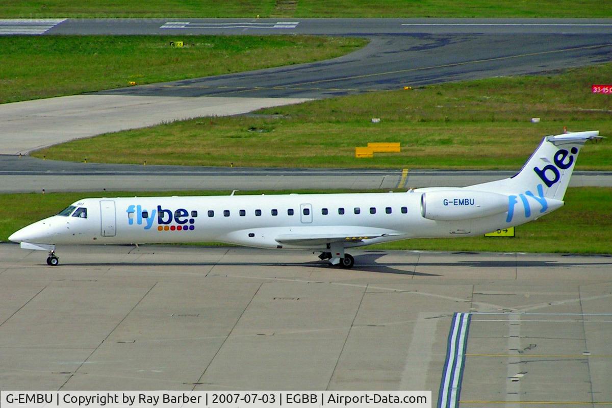 G-EMBU, 2001 Embraer EMB-145EU (ERJ-145EU) C/N 145458, Embraer ERJ-145EU [145458] (Flybe) Birmingham Int'l~G 03/07/2007