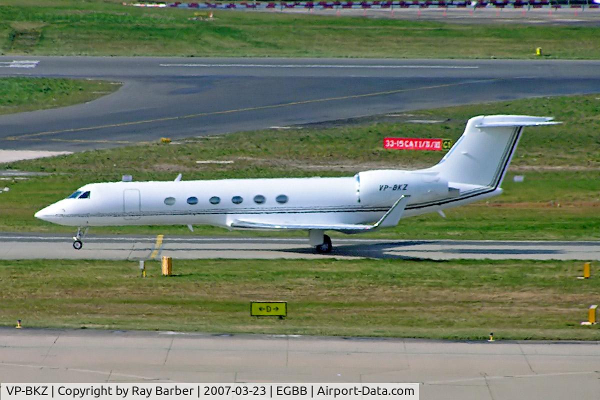 VP-BKZ, 2000 Gulfstream Aerospace G-V C/N 602, Gulfstream G5 [602] Birmingham Int'l~G 23/03/2007