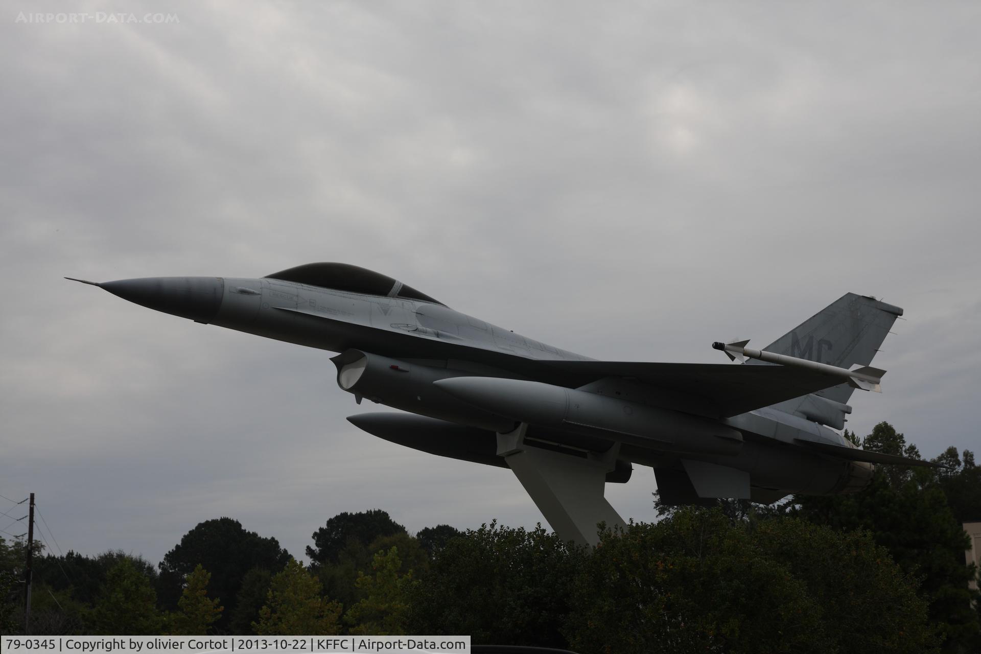 79-0345, 1979 General Dynamics F-16A Fighting Falcon C/N 61-135, bad weather that day