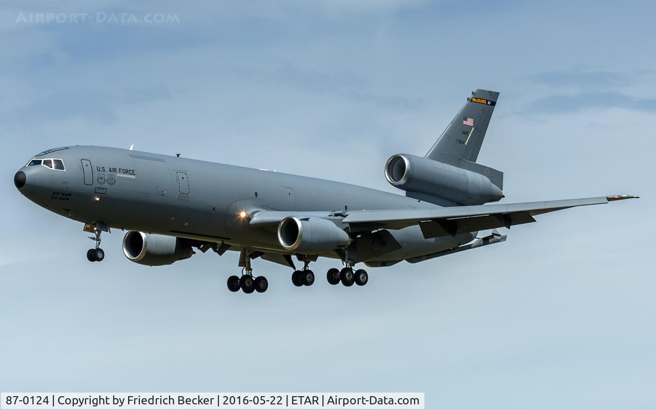 87-0124, 1987 McDonnell Douglas KC-10A Extender C/N 48310, on final RW26