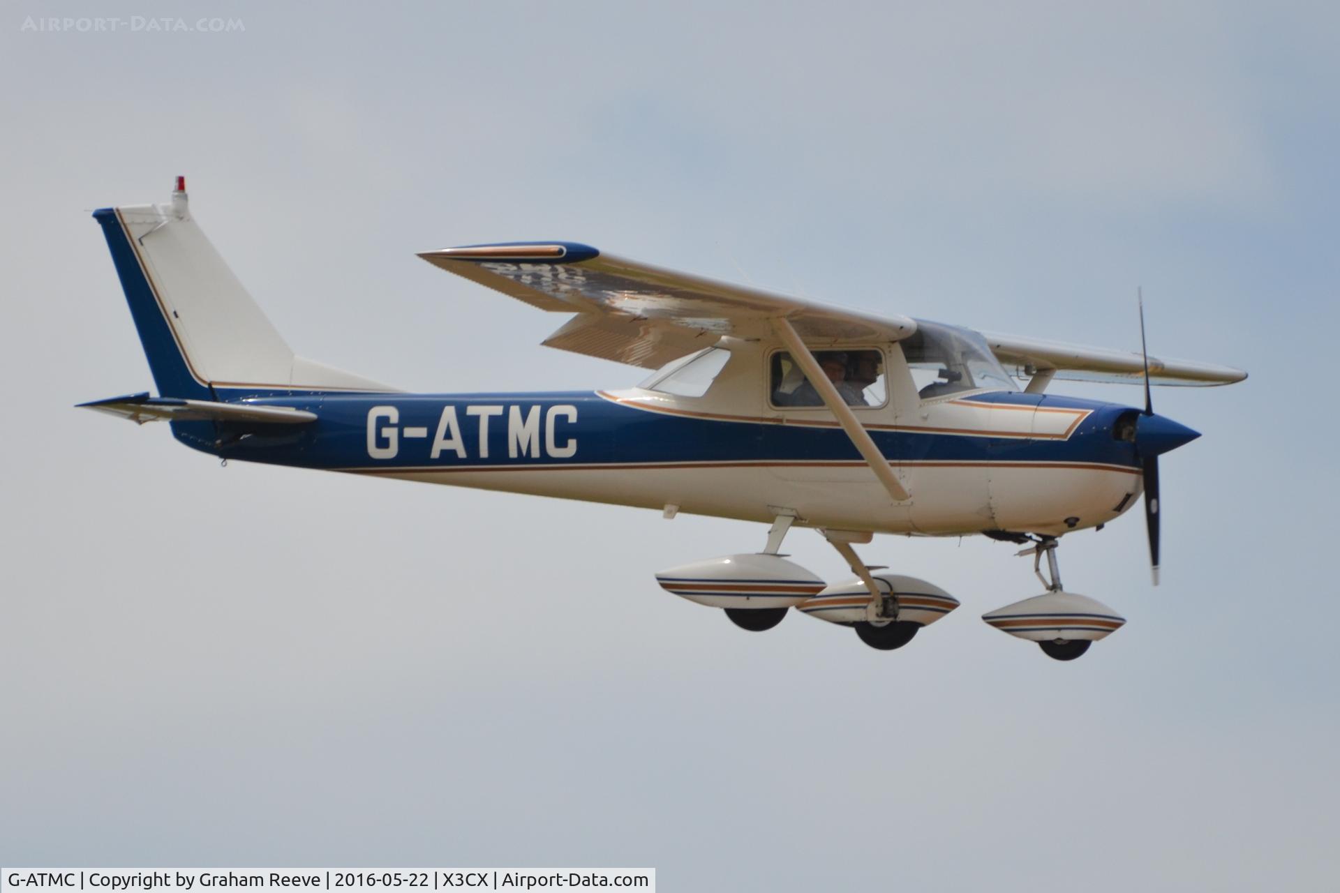 G-ATMC, 1966 Reims Cessna F150F C/N 0020, Landing at Northrepps.