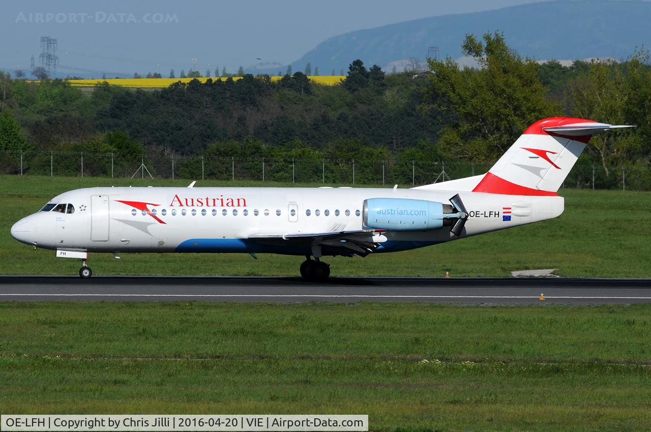 OE-LFH, 1995 Fokker 70 (F-28-0070) C/N 11554, Austrian Airlines