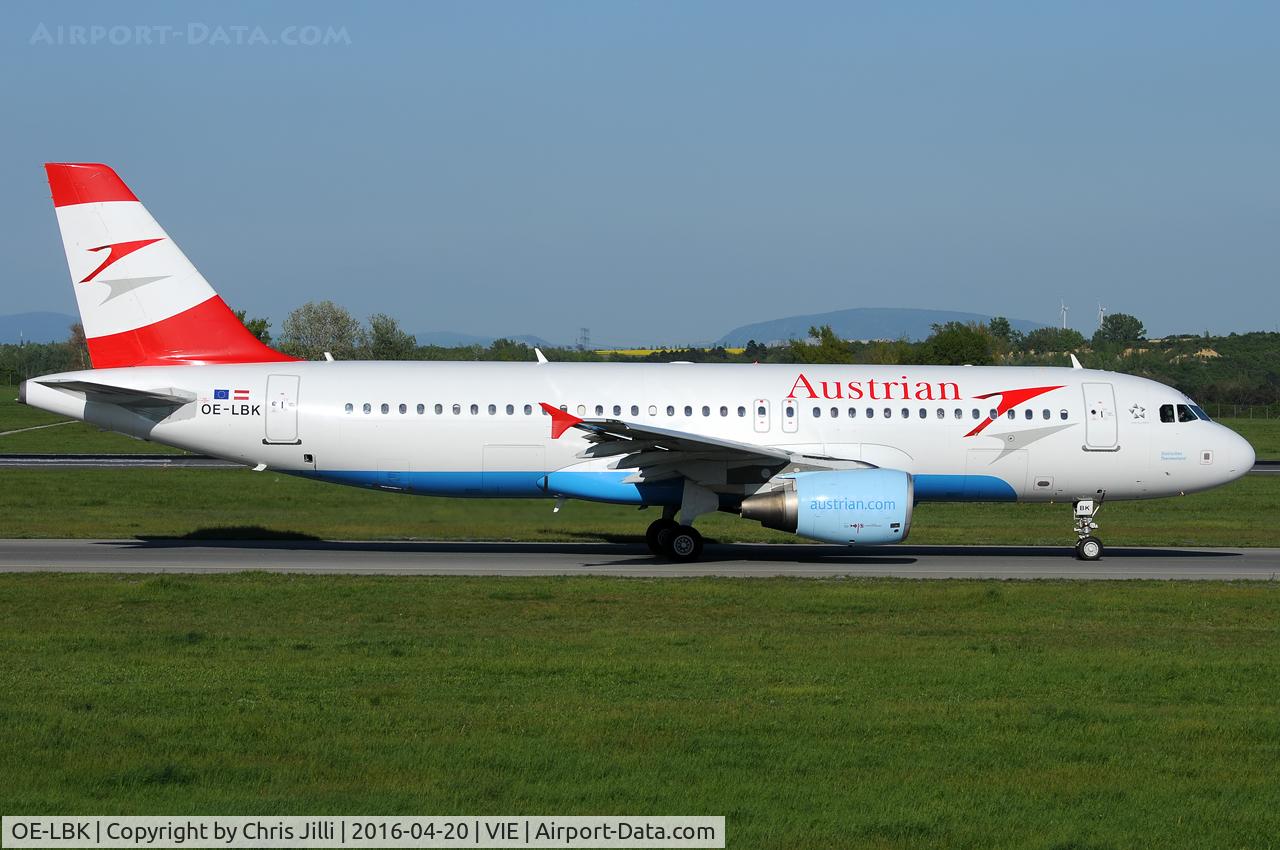 OE-LBK, 2003 Airbus A320-214 C/N 1931, Austrian Airlines