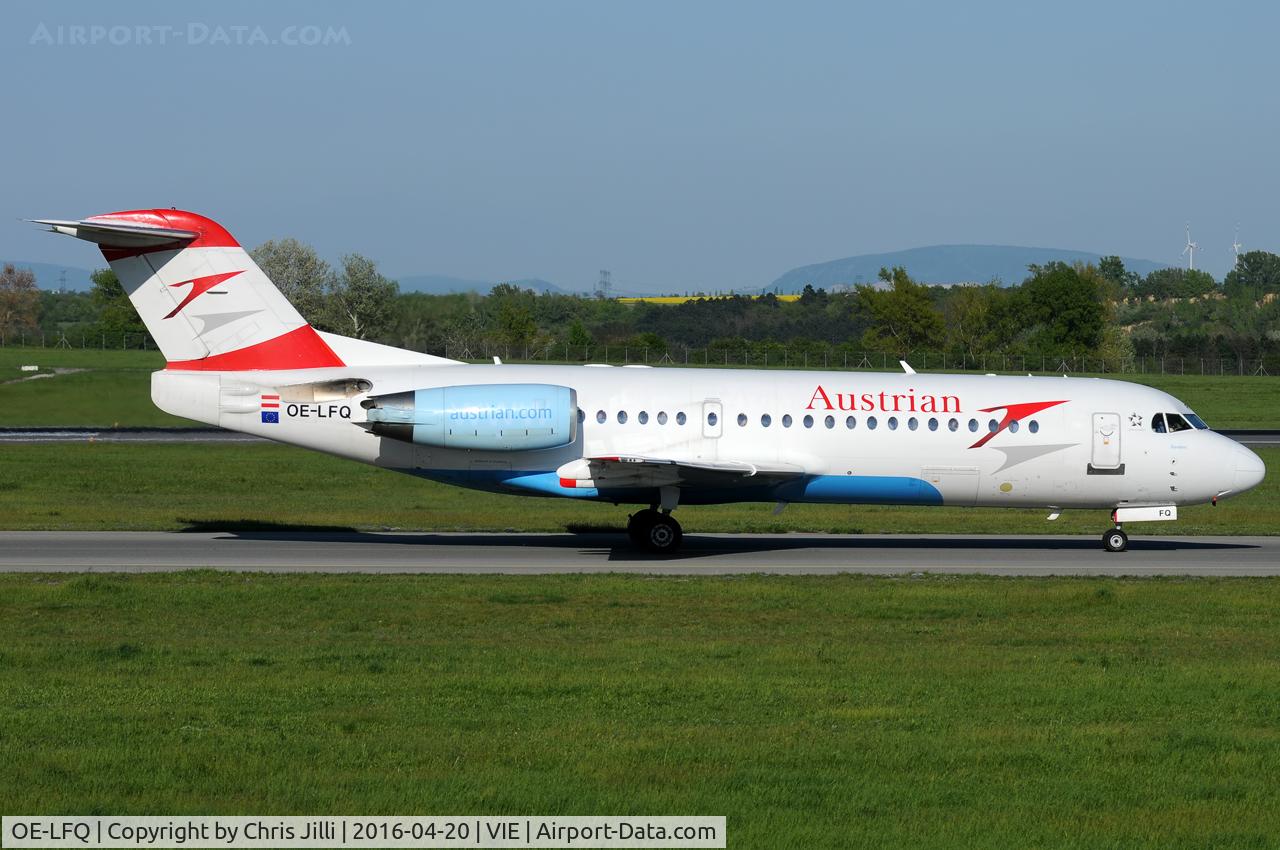 OE-LFQ, 1996 Fokker 70 (F-28-0070) C/N 11568, Austrian Airlines