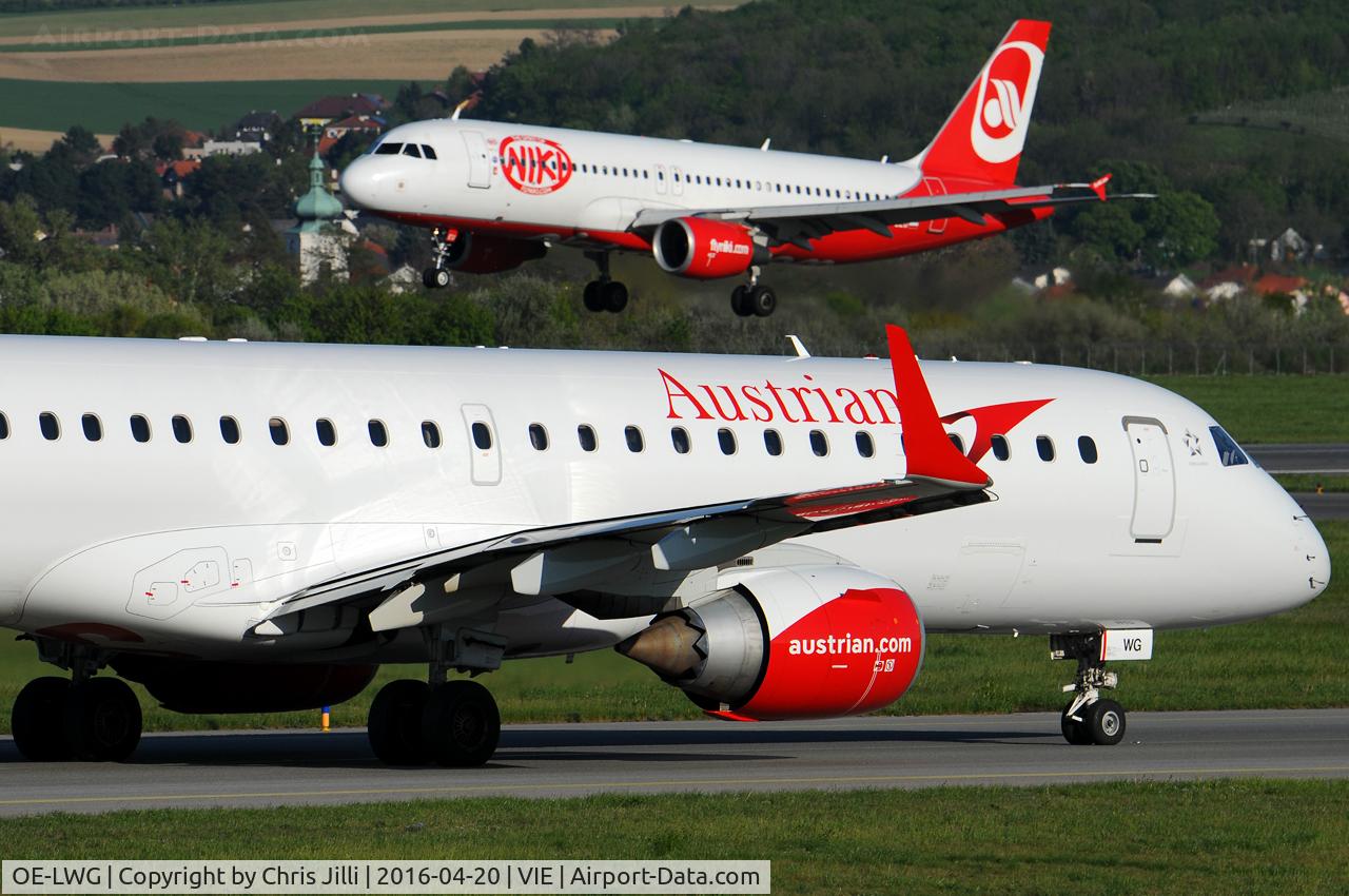 OE-LWG, 2011 Embraer 195LR (ERJ-190-200LR) C/N 19000464, Austrian Airlines