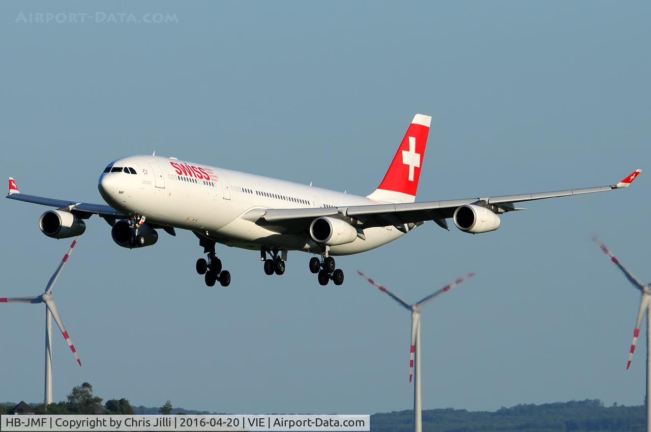 HB-JMF, 2003 Airbus A340-313X C/N 561, Swiss