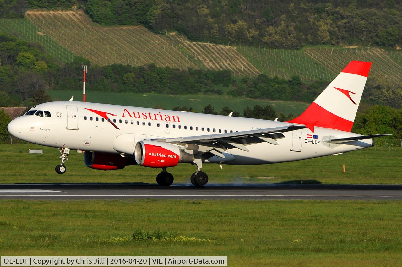 OE-LDF, 2005 Airbus A319-112 C/N 2547, Austrian AIrlines