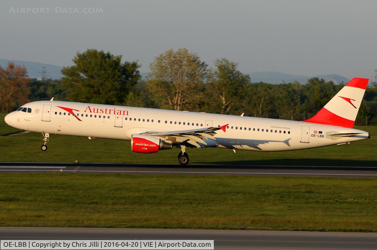 OE-LBB, 1995 Airbus A321-111 C/N 570, Austrian Airlines