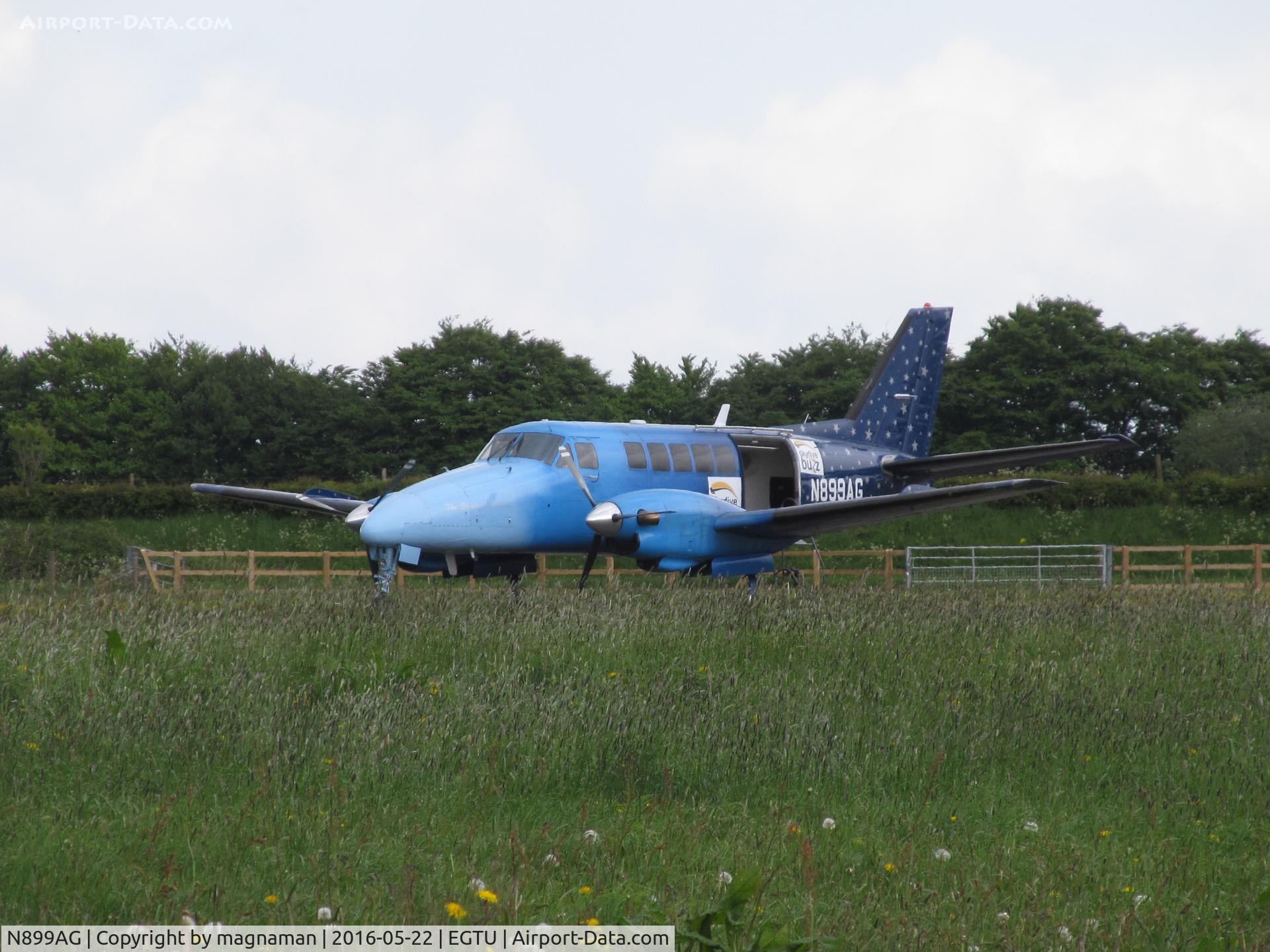 N899AG, 1969 Beech 99 Airliner C/N U-73, nice colours on this - one of 3 - B99 skydive a/c based here