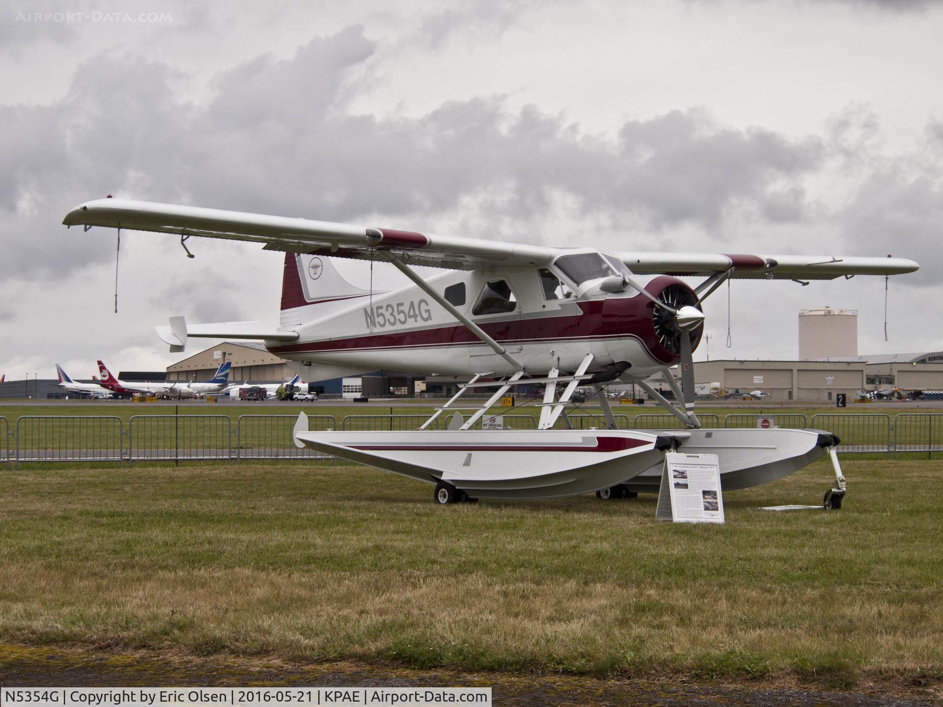 N5354G, 1956 De Havilland Canada DHC-2 Beaver Mk.I C/N 887, De Havilland Beaver at the 2016 Paine Field General Aviation Day by the Historic Flight Foundation.