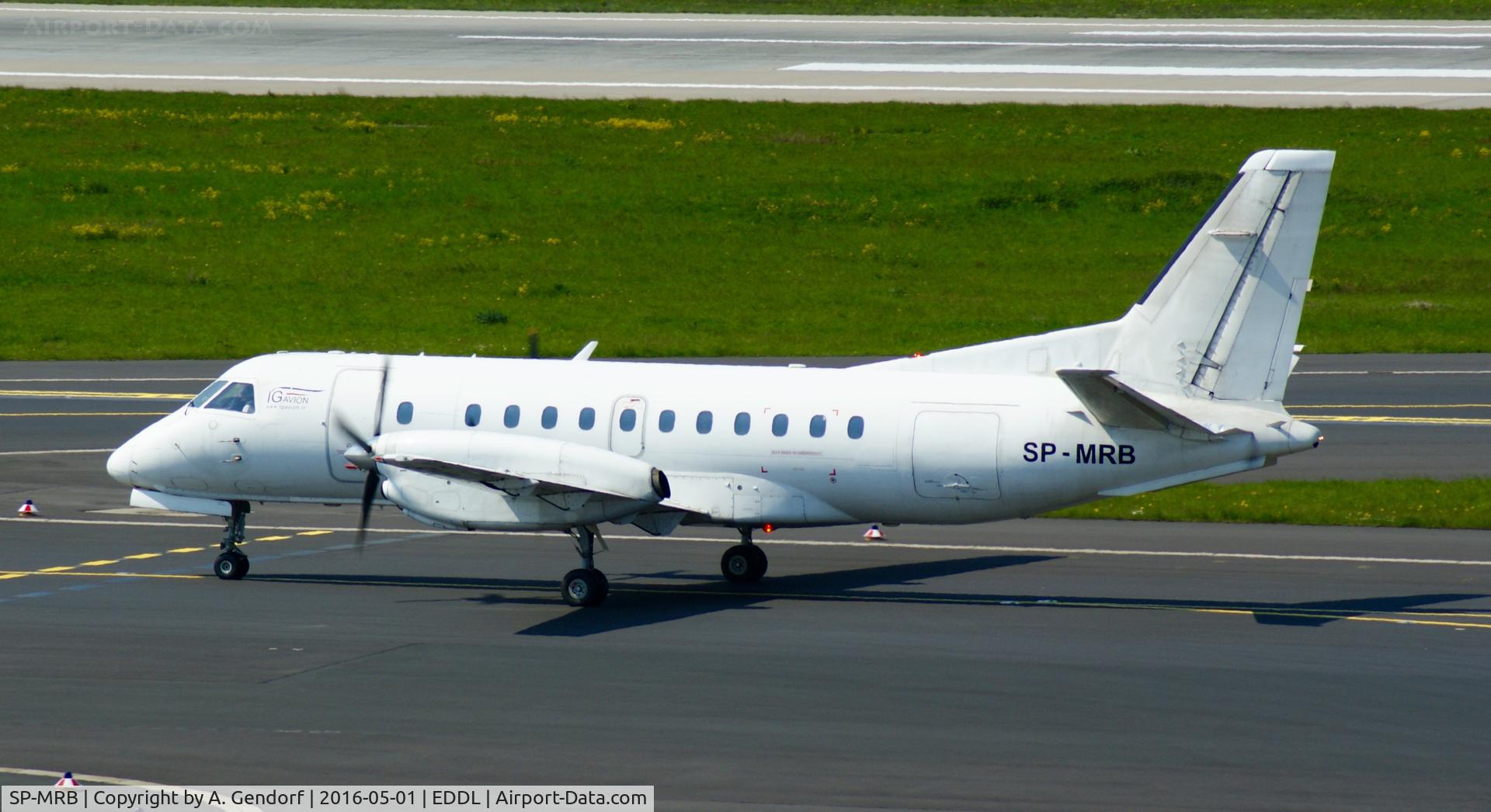 SP-MRB, 1987 Saab SF340A C/N 340A-100, Sky Taxi (untitled), seen here taxiing at Düsseldorf Int'l(EDDL)
