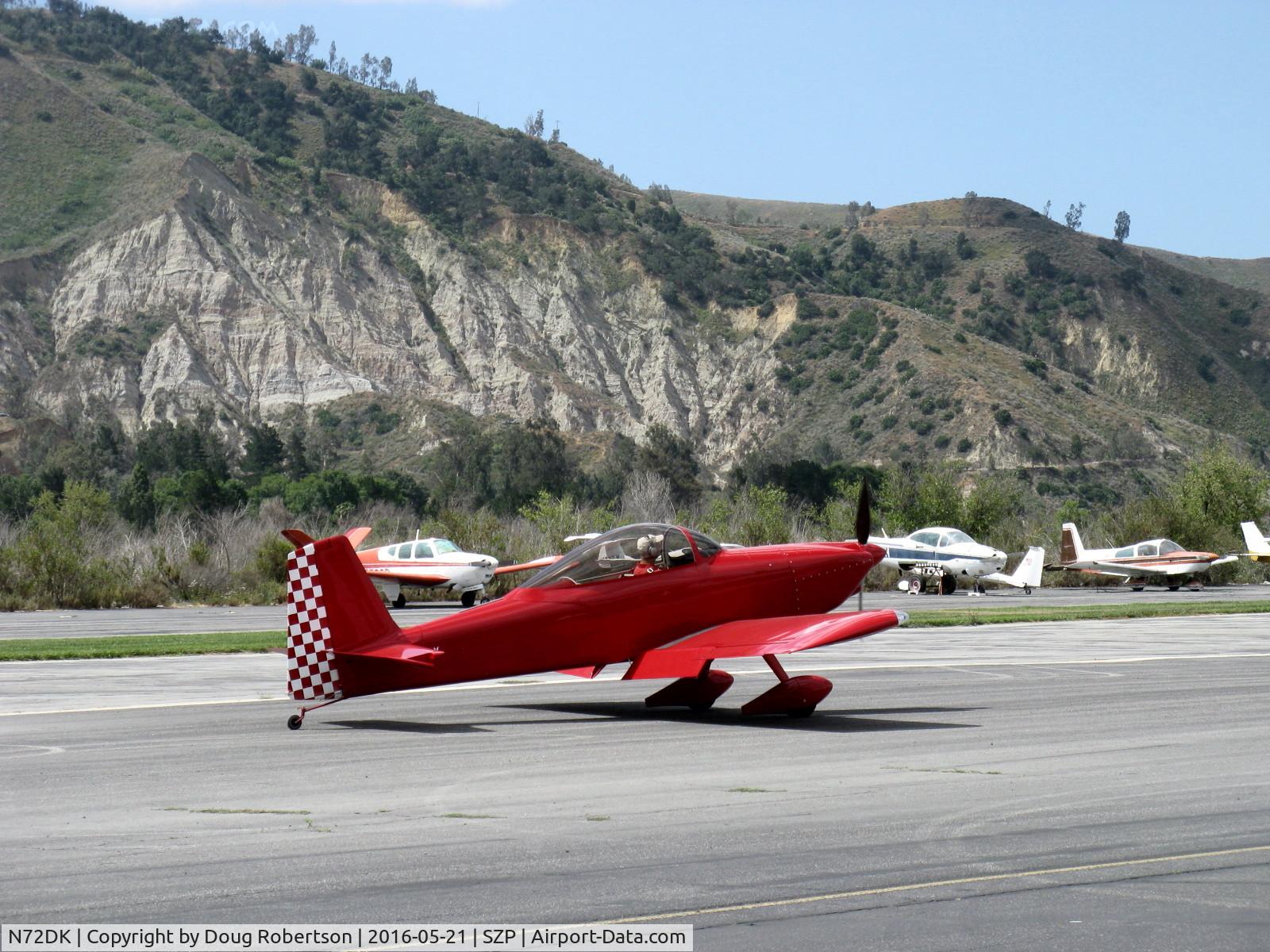 N72DK, Vans RV-8 C/N 82427, 2010 Koon VAN's RV-8, now painted, taxi off the active