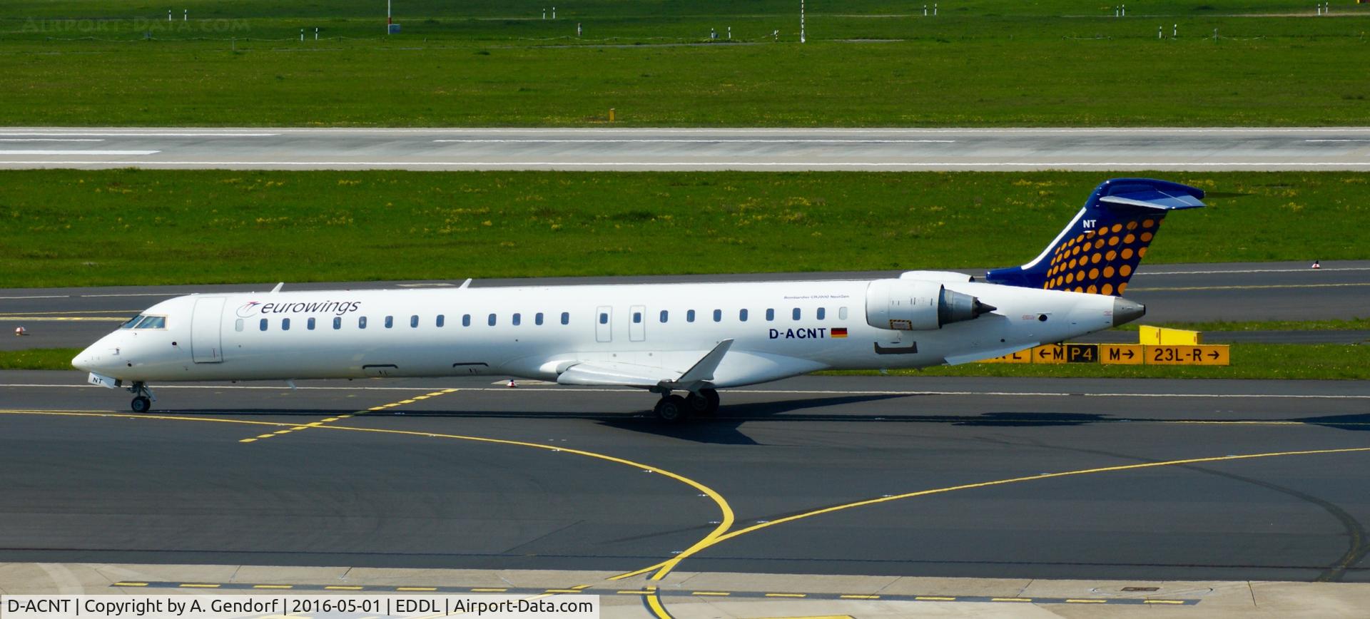D-ACNT, 2011 Bombardier CRJ-900 NG (CL-600-2D24) C/N 15264, Eurowings, is here at Düsseldorf Int'l(EDDL)