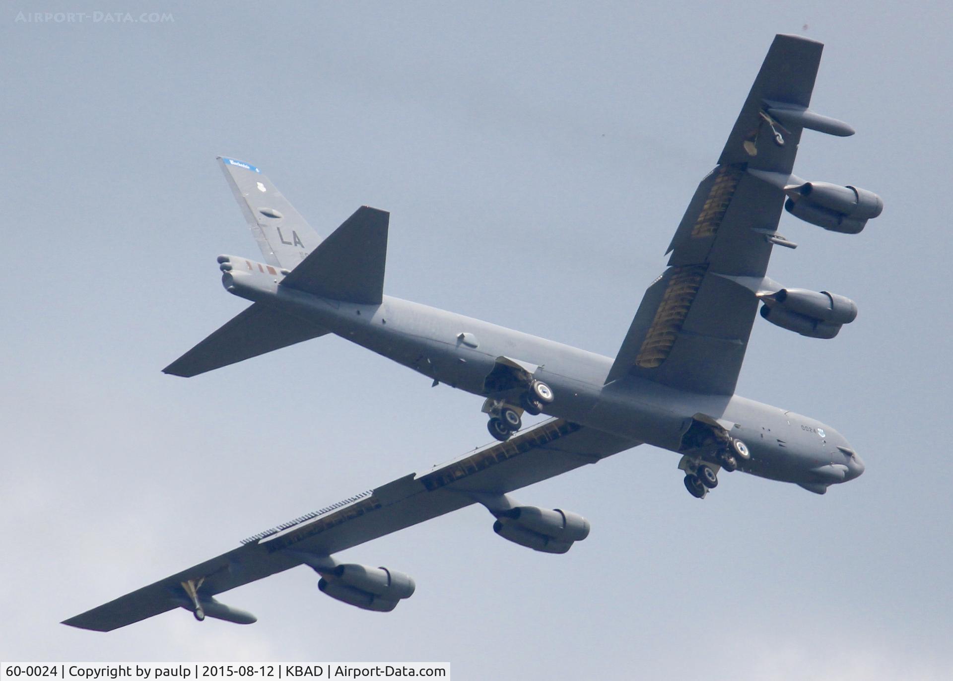 60-0024, 1960 Boeing B-52H Stratofortress C/N 464389, At Barksdale Air Force Base.