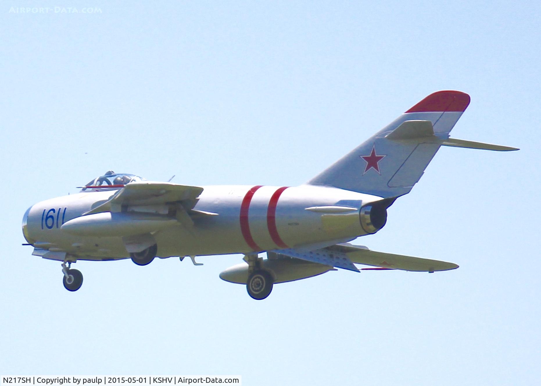 N217SH, 1959 PZL-Mielec Lim-5 (MiG-17F) C/N 1C1611, At Barksdale Air Force Base.