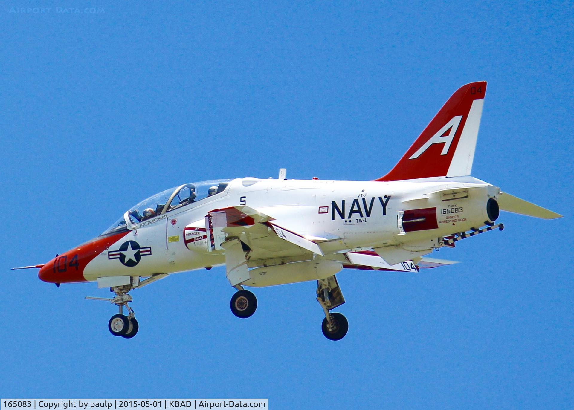 165083, McDonnell Douglas T-45C Goshawk C/N C004, At Barksdale Air Force Base.