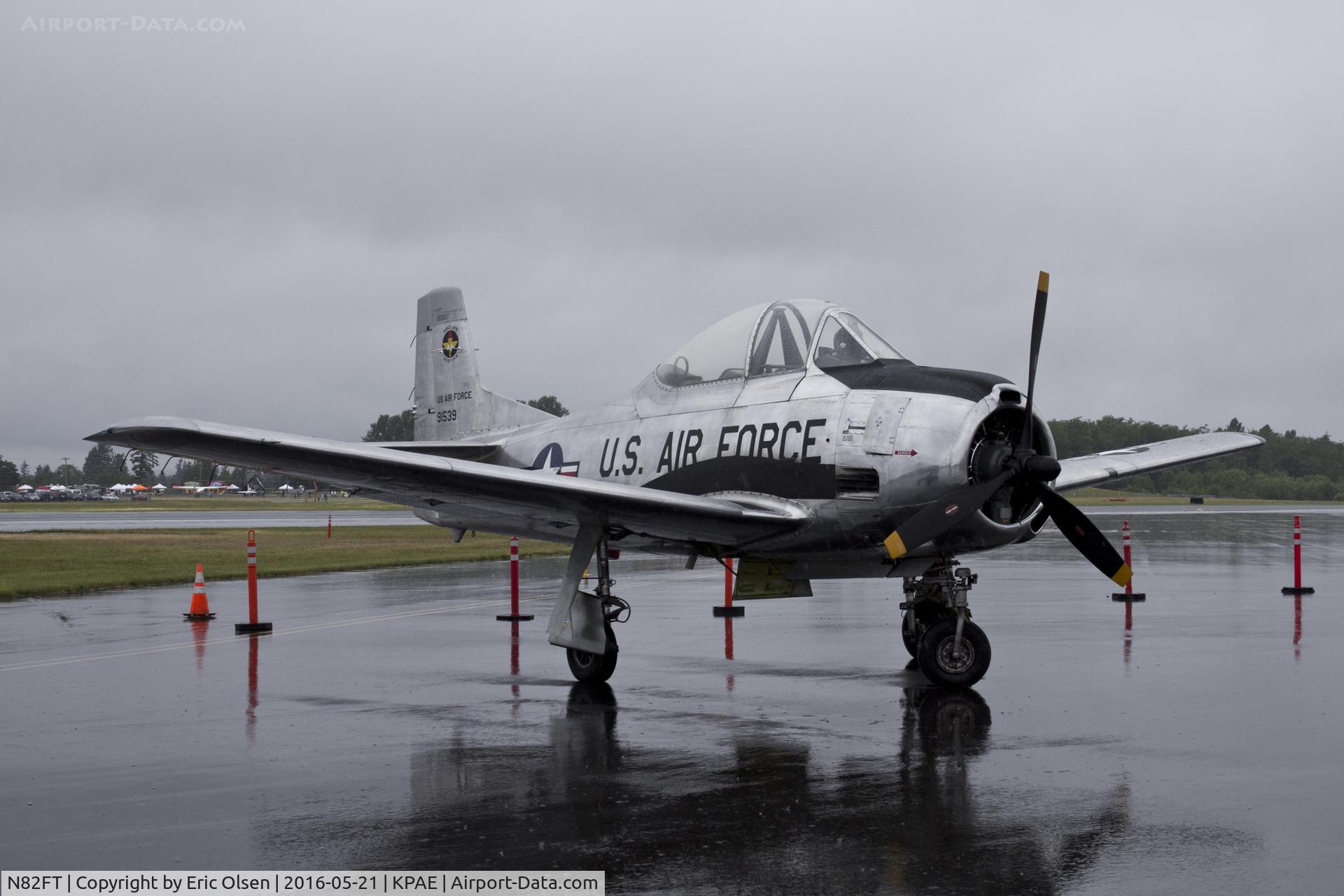 N82FT, 1949 North American T-28A Trojan C/N 159-51, 1949 T-28A Trojan at the 2016 Paine Field General Aviation Day.