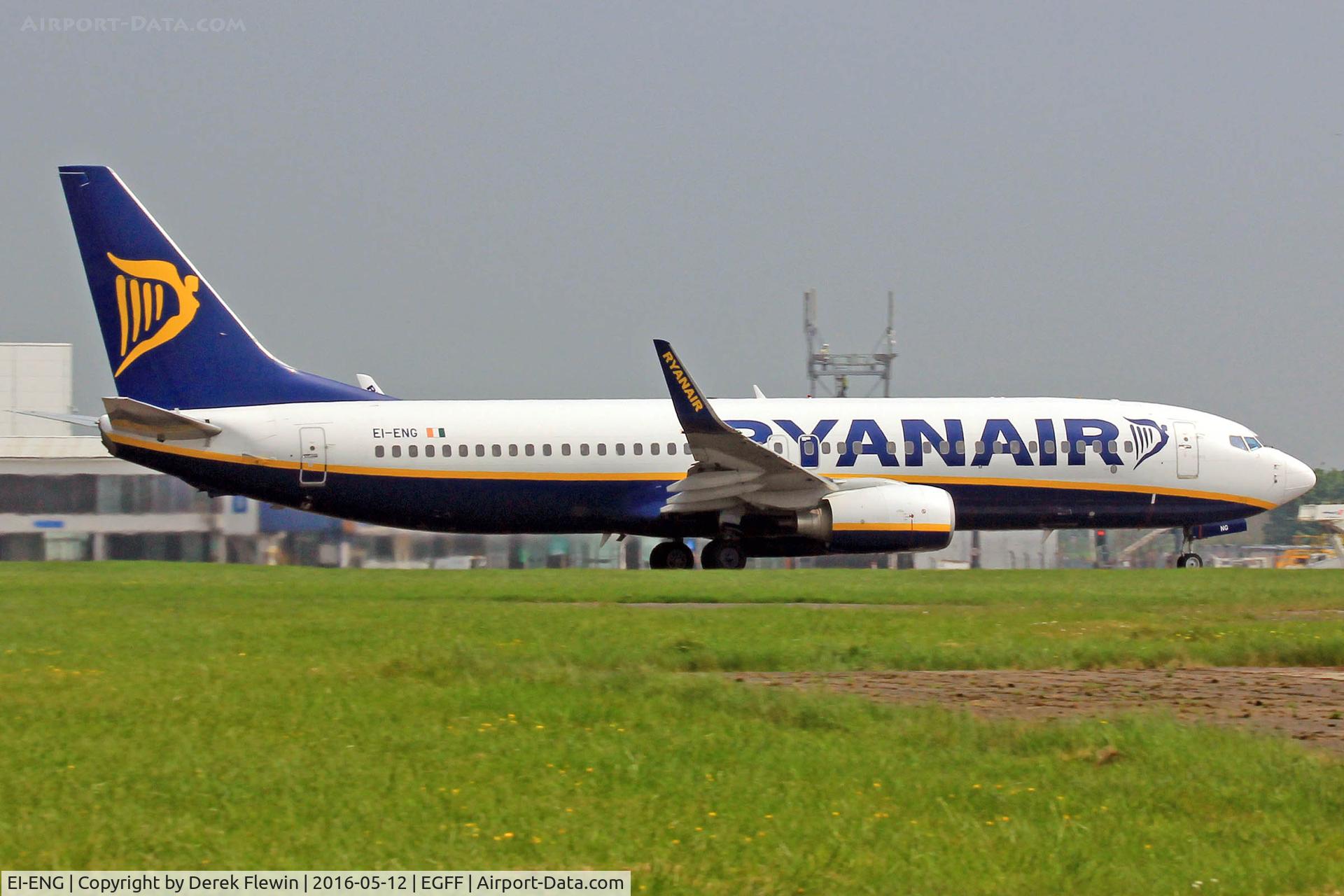EI-ENG, 2010 Boeing 737-8AS C/N 34977, 737NG, Ryanair, call sign Ryanair 4760, previously N1787B, seen departing runway 12 en-route to Tenerife Sur.