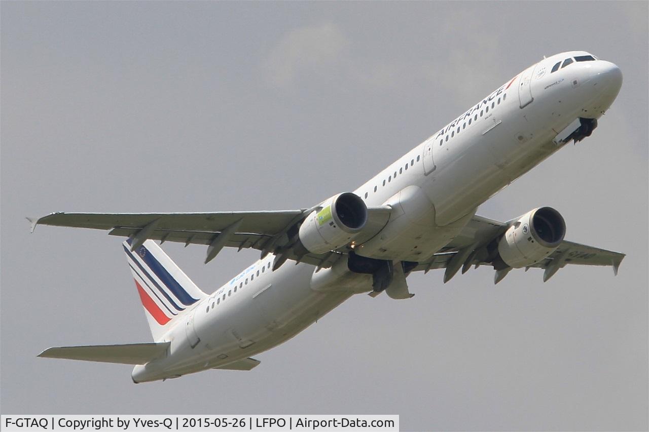 F-GTAQ, 2008 Airbus A321-211 C/N 3399, Airbus A321-211, Take off rwy 08, Paris-Orly airport (LFPO-ORY)