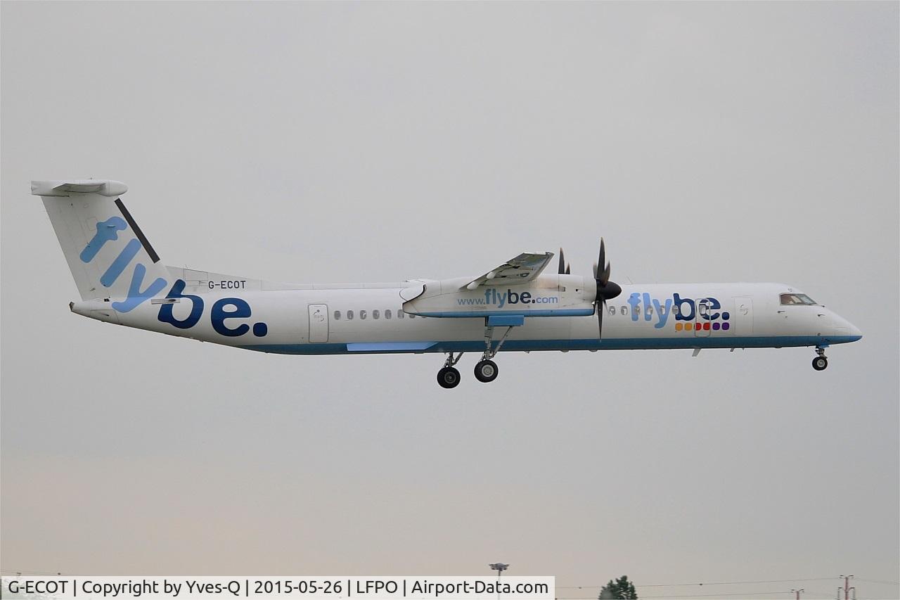 G-ECOT, 2009 De Havilland Canada DHC-8-402Q Dash 8 C/N 4251, De Havilland Canada DHC-8-402Q Dash 8, On final rwy 06, Paris-Orly Airport (LFPO-ORY)