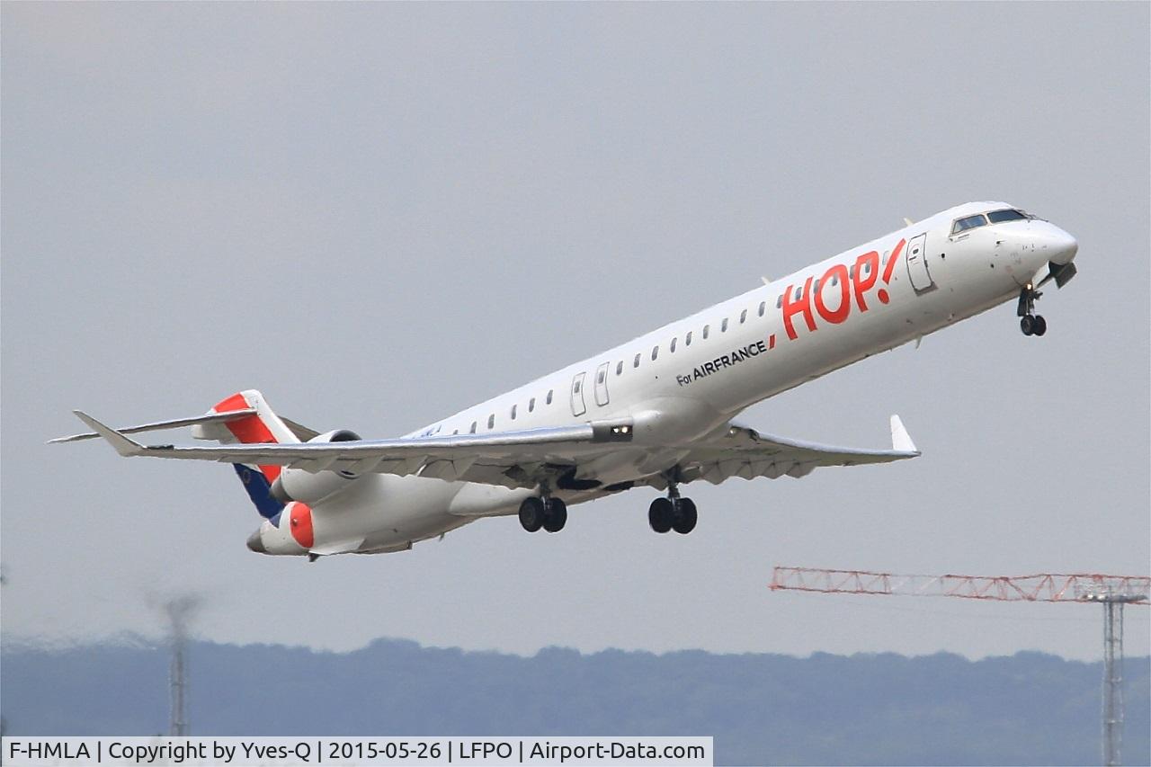 F-HMLA, 2010 Bombardier CRJ-1000EL NG (CL-600-2E25) C/N 19004, Canadair Regional Jet CRJ-1000, Take off Rwy 08, Paris-Orly Airport (LFPO-ORY)